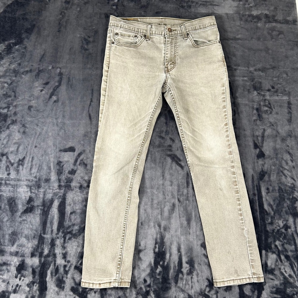 Levi's 511 Slim Fit Jeans Mens 32x30 Tan Khaki Stretch Denim 04511-2273